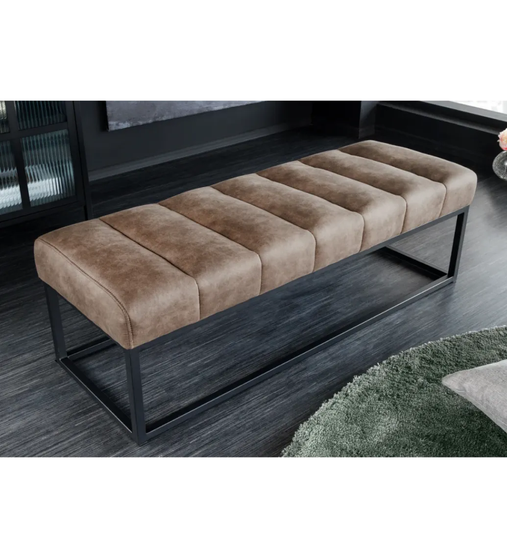 Ławka PETIT BEAUTÉ 110 cm szary taupe*Invicta Interior - przedsprzedaż Sale