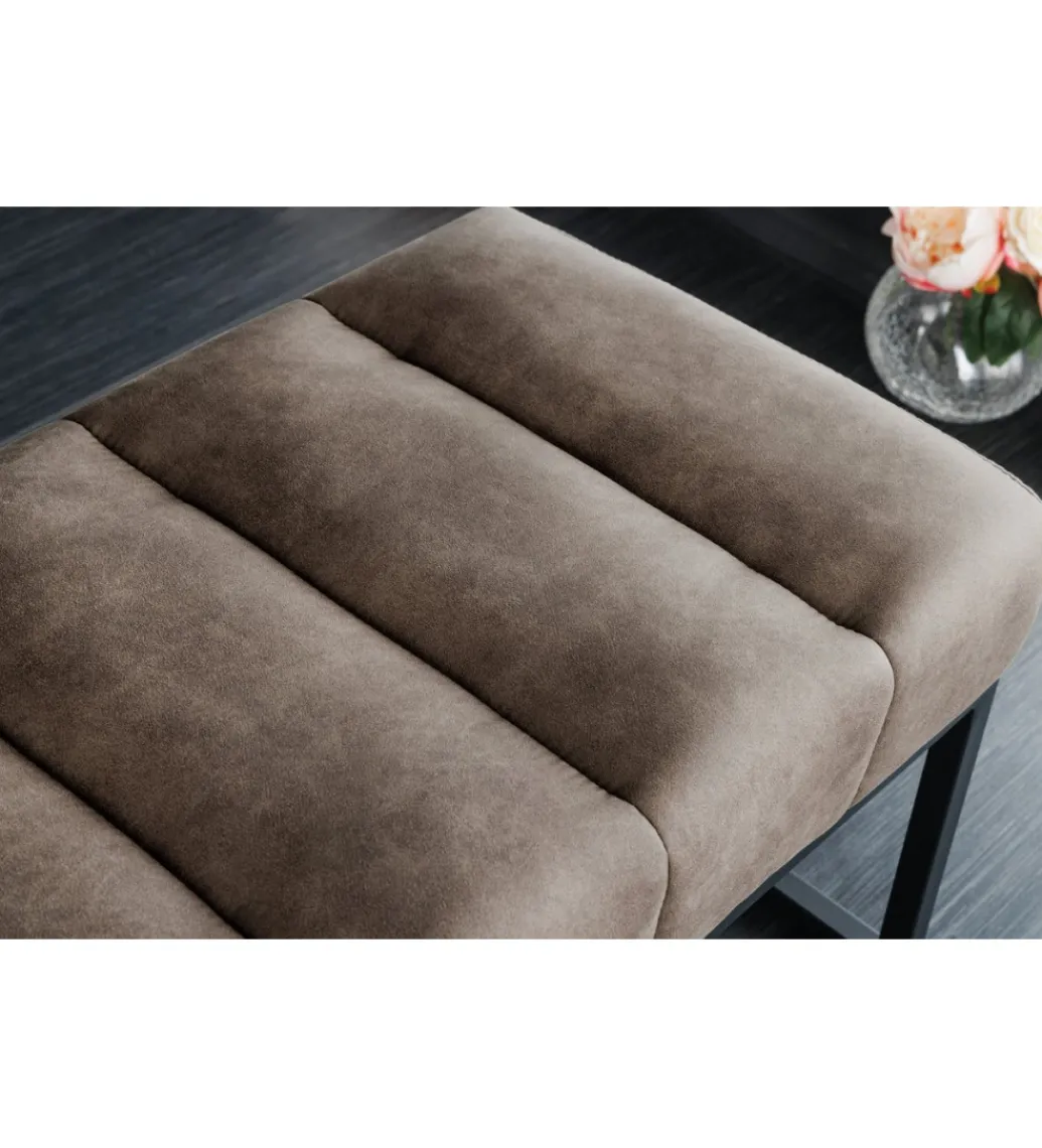 Ławka PETIT BEAUTÉ 110 cm szary taupe*Invicta Interior - przedsprzedaż Sale