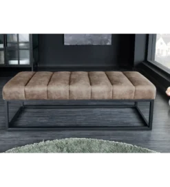 Ławka PETIT BEAUTÉ 110 cm szary taupe*Invicta Interior - przedsprzedaż Sale