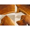 Ławka ROOT 100 cm drewno teak naturalny brąz*Invicta Interior - przedsprzedaż Best