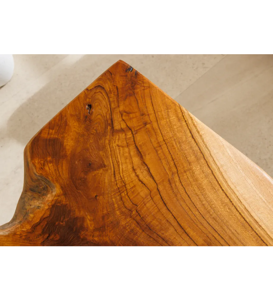 Ławka ROOT 100 cm drewno teak naturalny brąz*Invicta Interior - przedsprzedaż Best