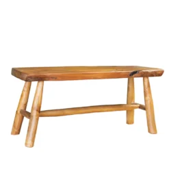 Ławka ROOT 100 cm drewno teak naturalny brąz*Invicta Interior New