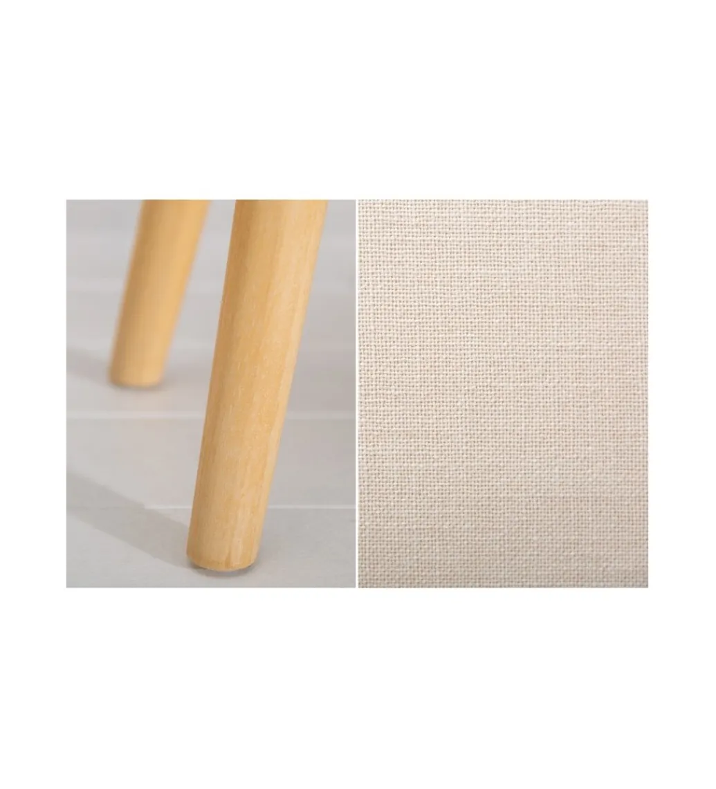 Ławka Scarlett 90 cm beżowa*Invicta Interior Hot