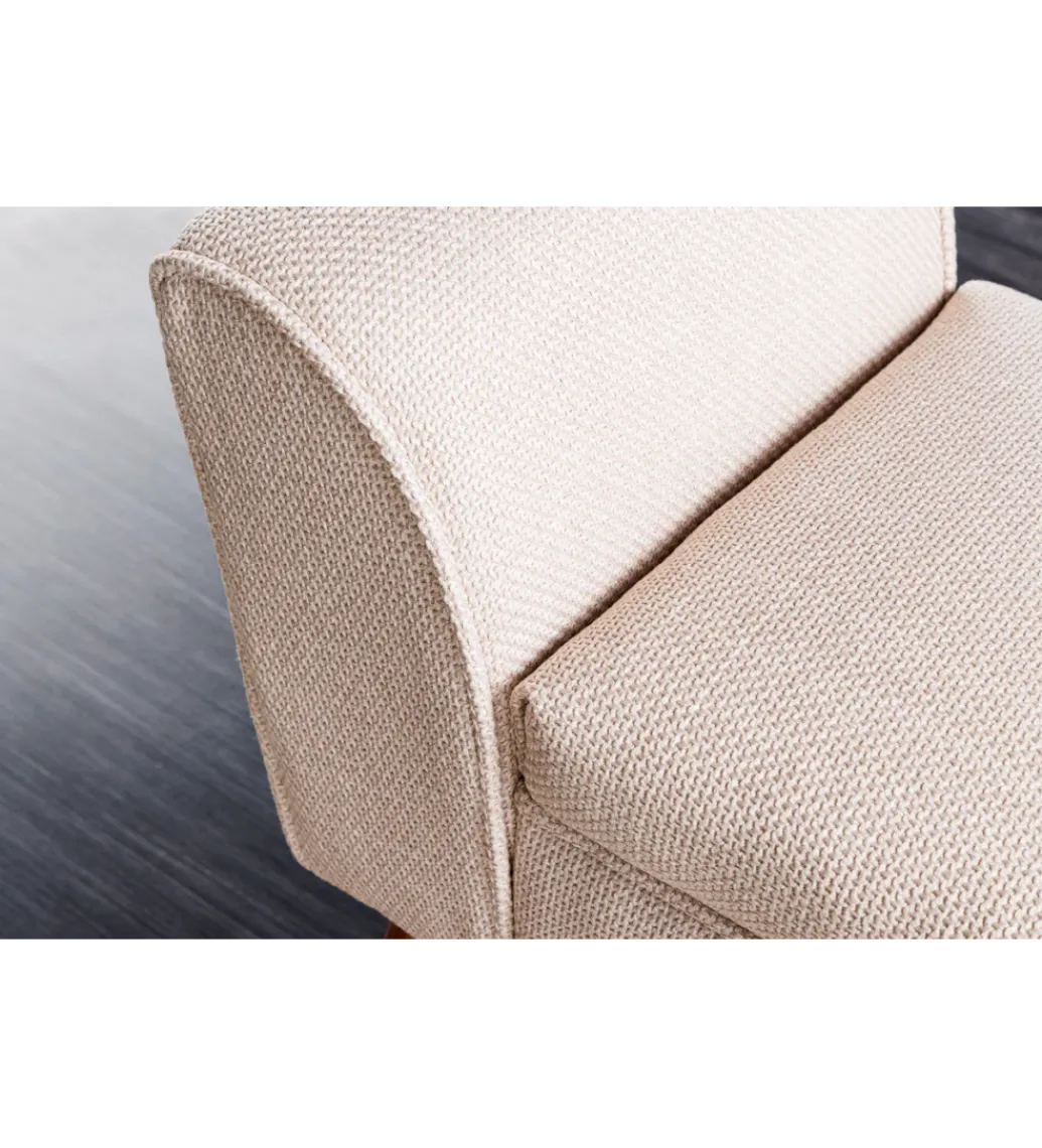 Ławka SCARLETT 90 cm beżowa*Invicta Interior Outlet