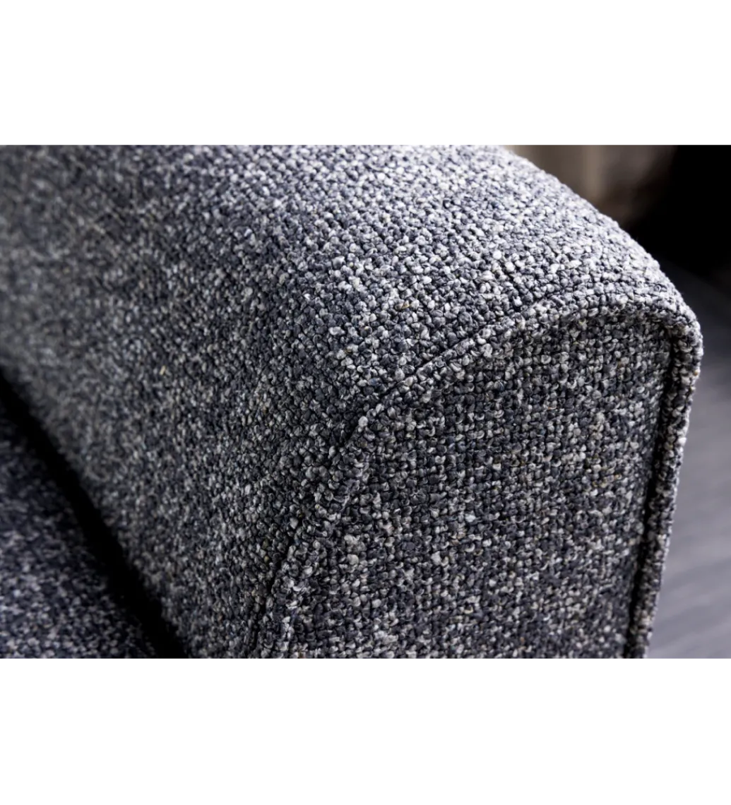 Ławka SCARLETT 90 cm tkanina bouclé antracyt*Invicta Interior Best