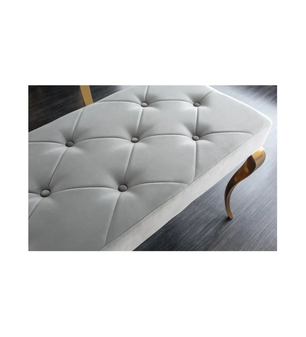 Ławka TRENTINO Modern Barock 172 cm szara*Invicta Interior Sale