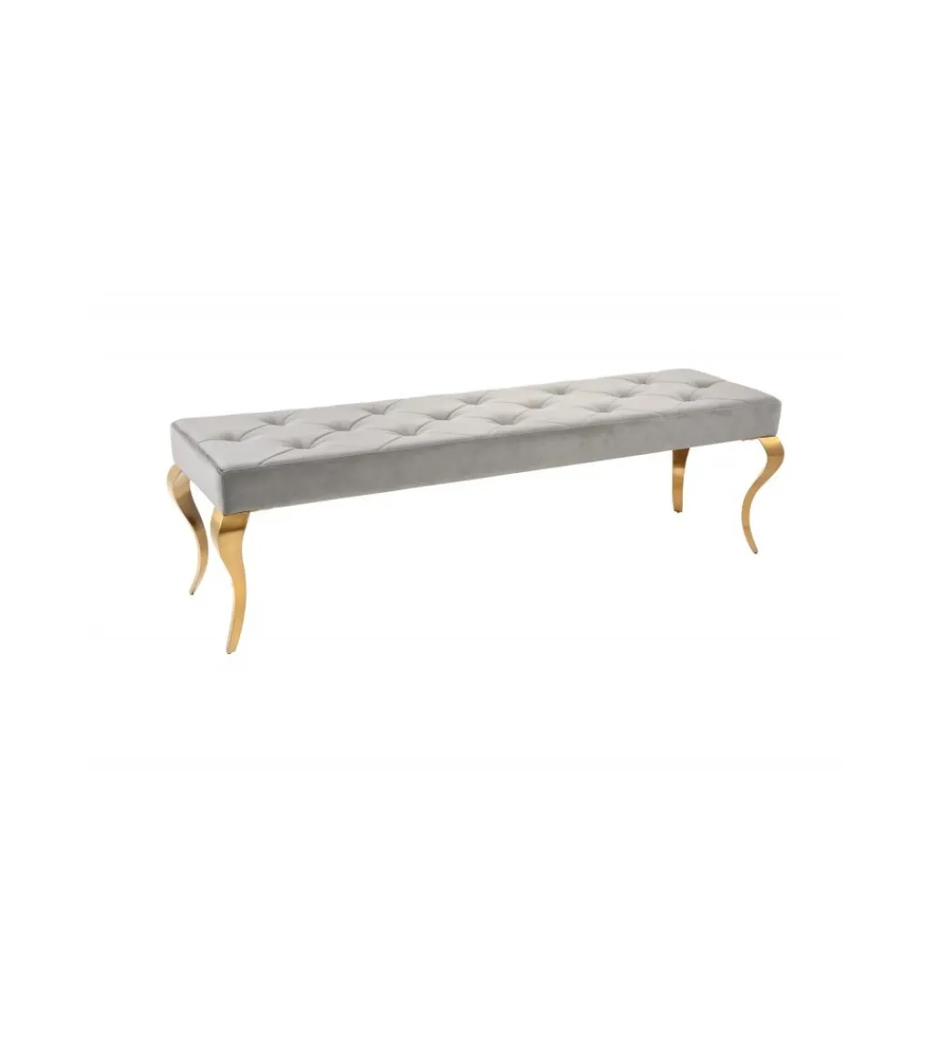 Ławka TRENTINO Modern Barock 172 cm szara*Invicta Interior Sale