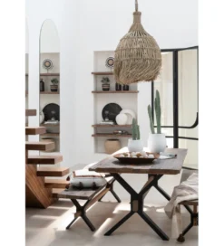 Ławka VINTAGE 180 cm naturalne drewno*J-Line Discount