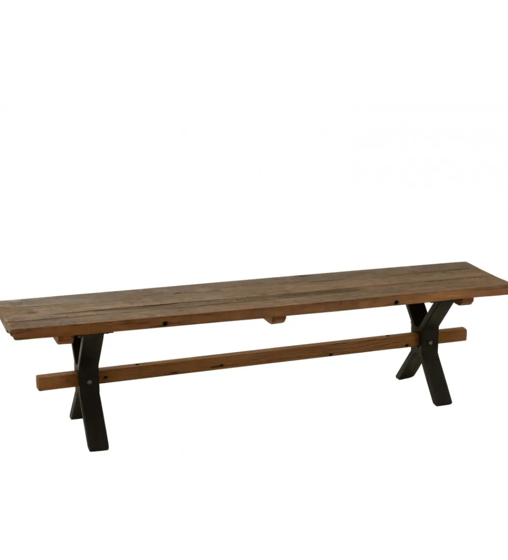 Ławka VINTAGE 180 cm naturalne drewno*J-Line Discount
