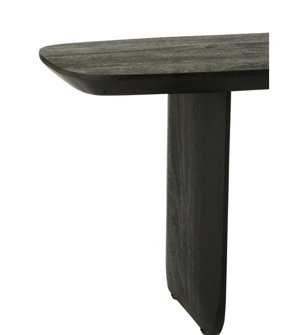 Ławka VIOLEN 190 cm drewno akacja czarna*J-Line Sale