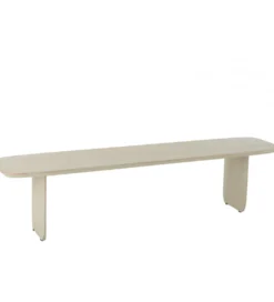 Ławka VIOLEN 190 cm drewno akcja biała*J-Line Outlet