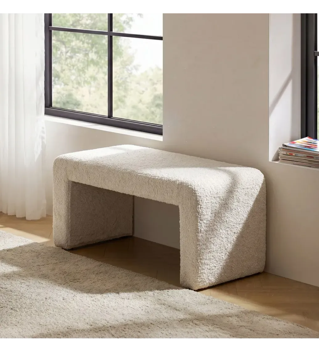 Ławka WESTEMA 90 cm kremowa*Zona-Design Hot
