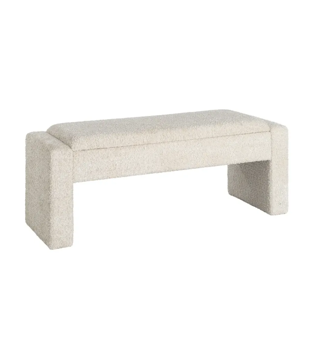 Ławka WESTEMA 117 cm kremowa*Zona-Design