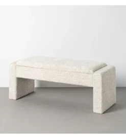 Ławka WESTEMA 117 cm kremowa*Zona-Design