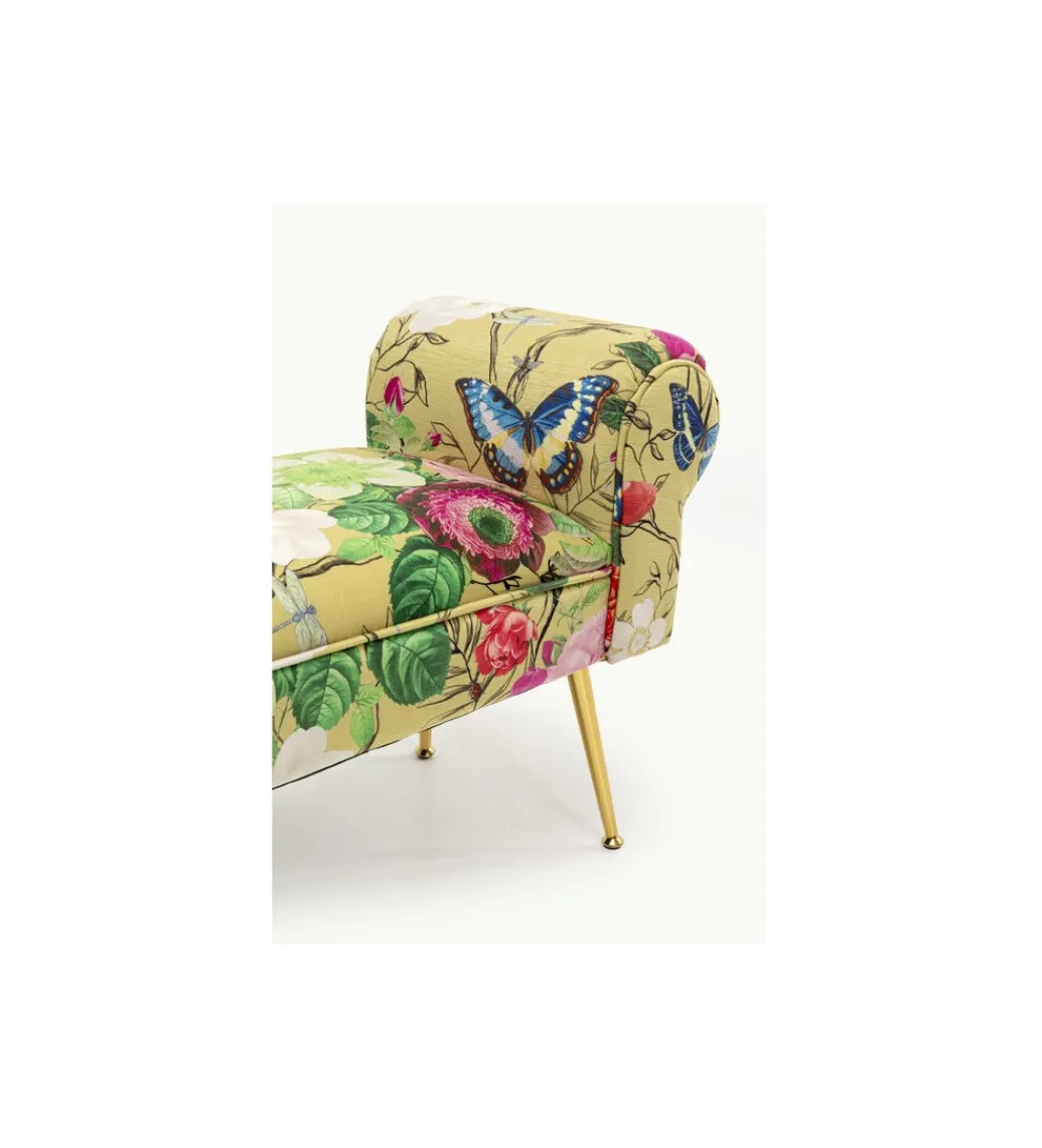 Ławka WING FLOWER FEVER 100 cm żółta*KARE Sale