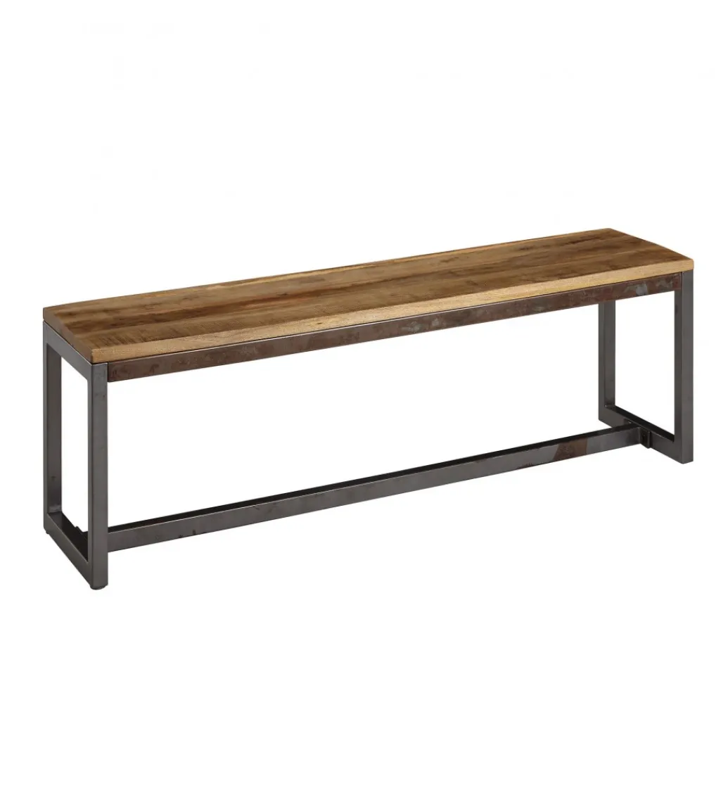 Ławka WOHNLING 120 cm drewno mango*WOHNLING, GERMANY Clearance