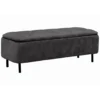 Ławka z schowkiem EN VOUGE 120 cm welwet szary*Invicta Interior - przedsprzedaż Outlet