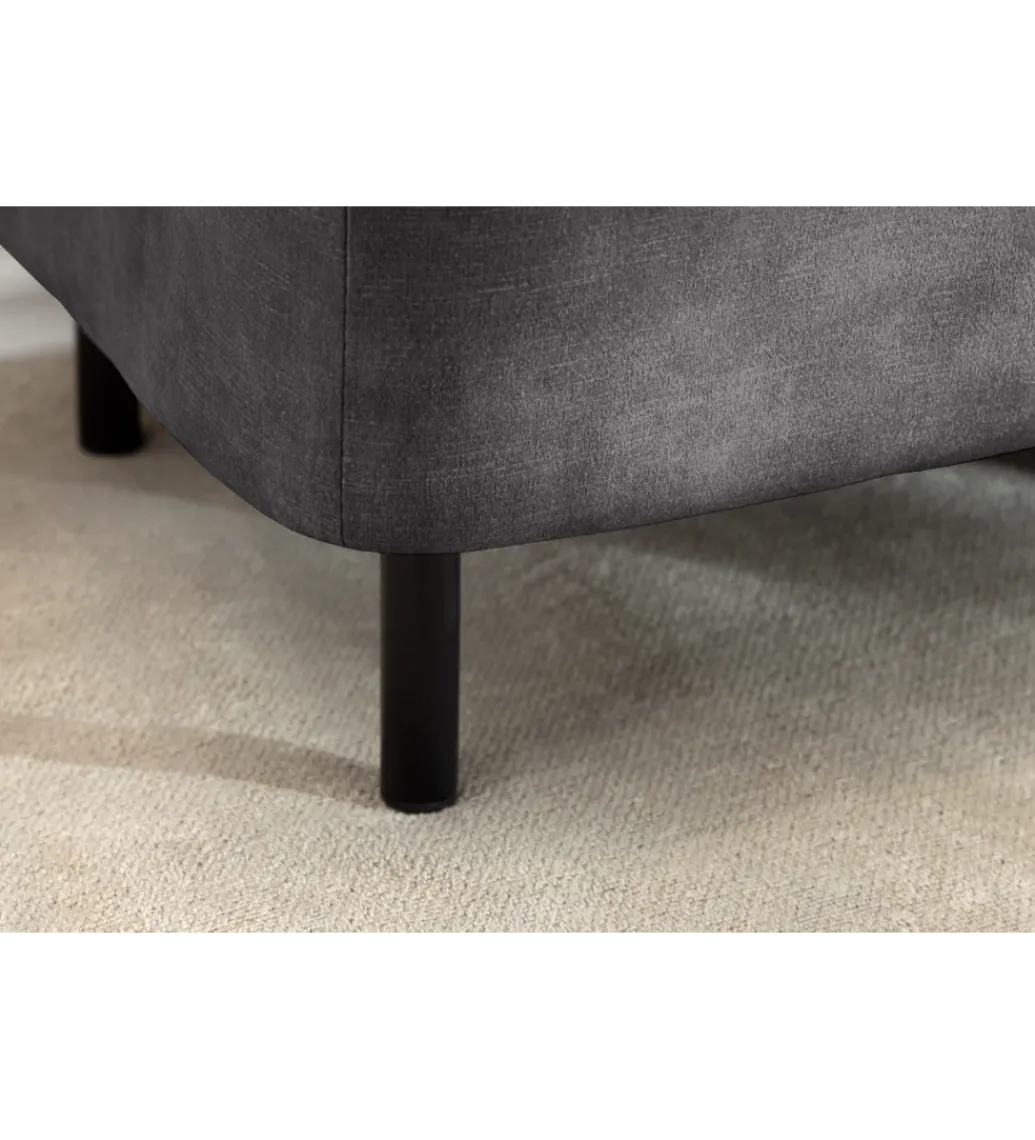 Ławka z schowkiem EN VOUGE 120 cm welwet szary*Invicta Interior - przedsprzedaż Outlet