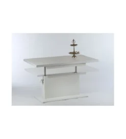 Ławo stół rozkładany MONACO 120 cm -160 cm biały*MCA