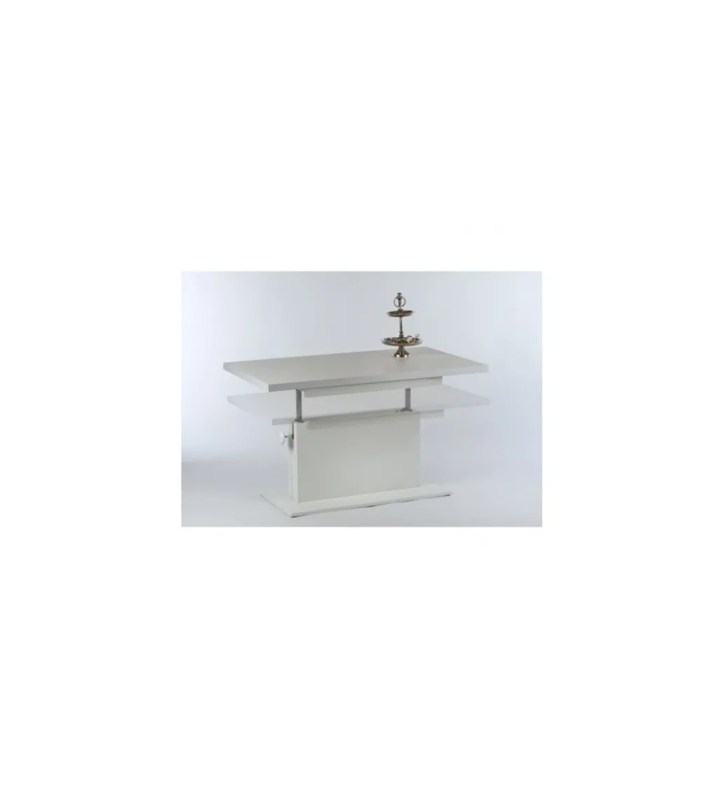 Ławo stół rozkładany MONACO 120 cm -160 cm biały*MCA