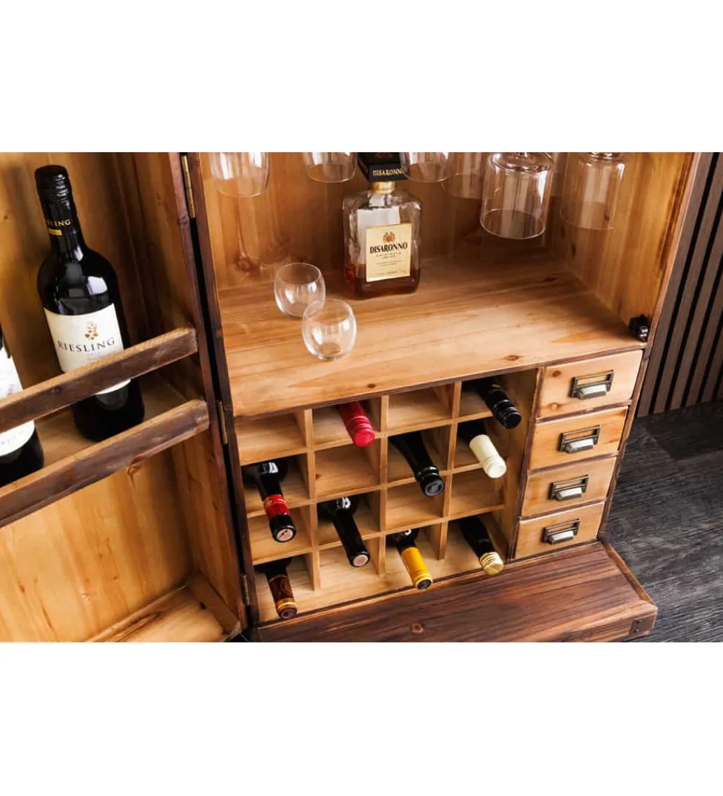 Barek BODEGA 90 cm naturalny*Invicta Interior Clearance