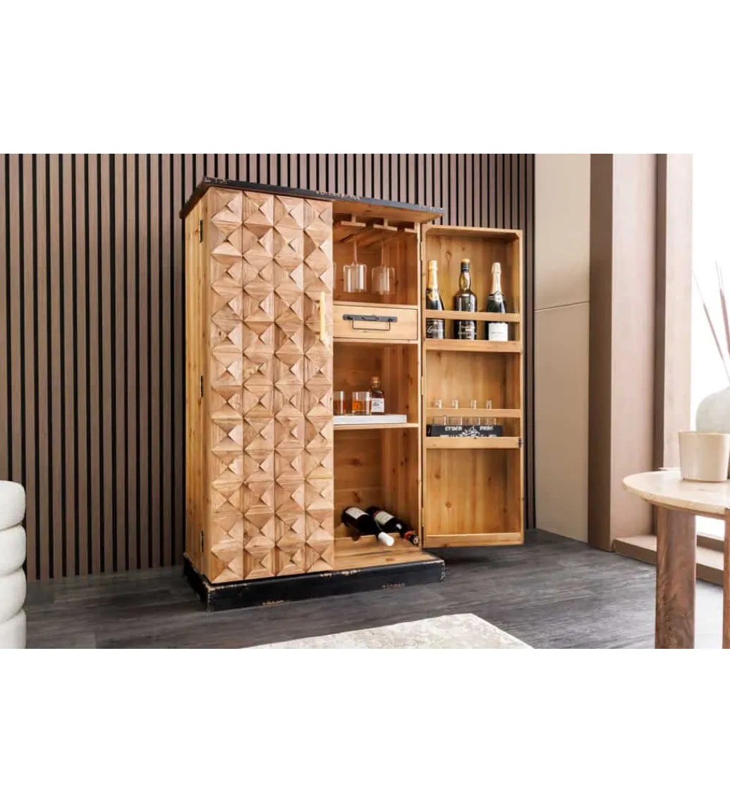 Barek BODEGA 120 cm naturalny*Invicta Interior Clearance
