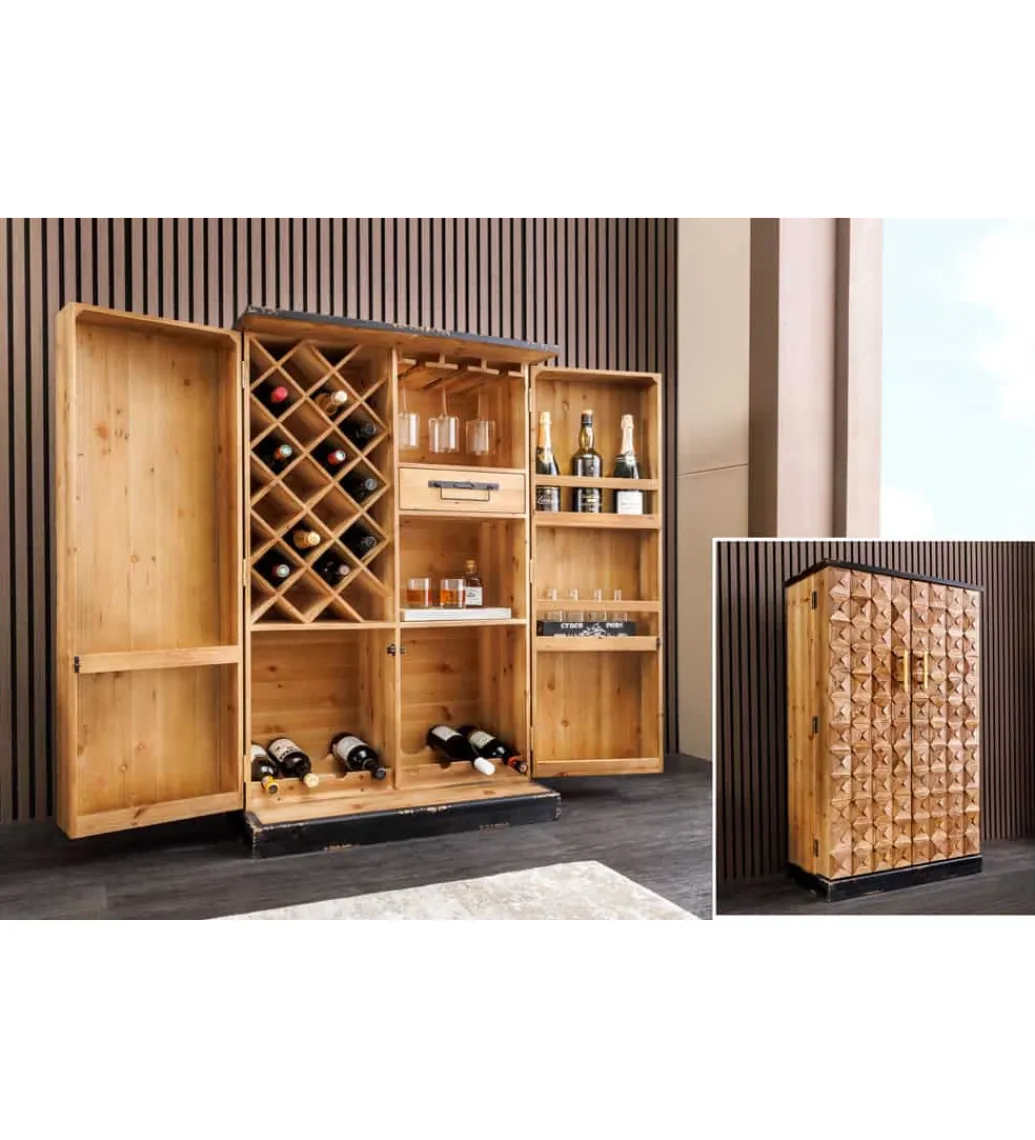Barek BODEGA 120 cm naturalny*Invicta Interior Clearance
