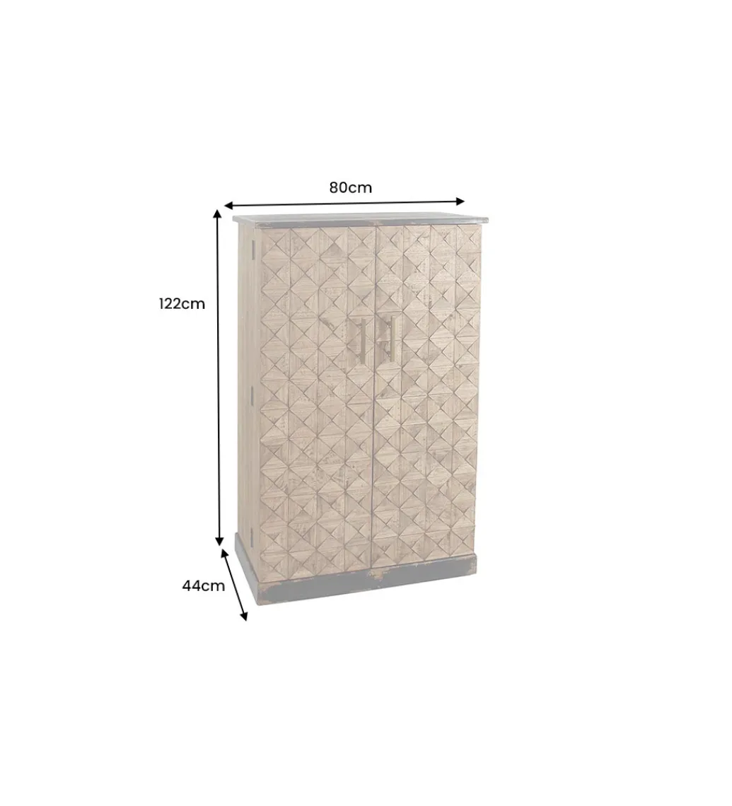 Barek BODEGA 120 cm naturalny*Invicta Interior Clearance