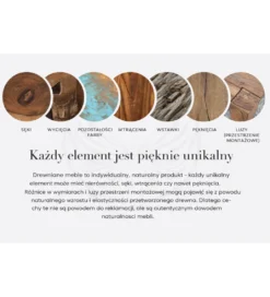 Barek LOFT 145 cm czarny naturalny*Invicta Interior Discount
