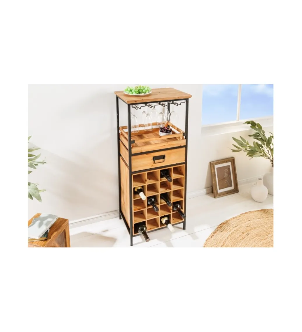 Barek na wino TULUZA 48 cm drewno sosna*Invicta Interior Sale