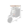 Barek stolik kawowy SCOOTER 120 cm blat drewno mango*Invicta Interior New