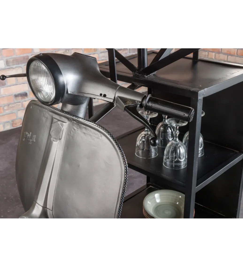 Barek stolik kawowy SCOOTER 120 cm blat drewno mango*Invicta Interior New