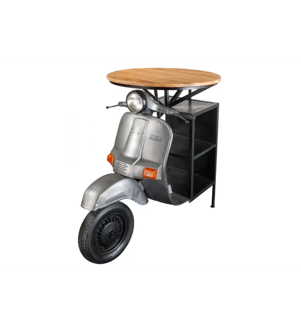 Barek stolik kawowy SCOOTER 120 cm blat drewno mango*Invicta Interior New