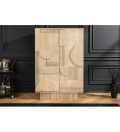 Barek TORINGU 95 cm bielone drewno mango*Invicta Interior Clearance