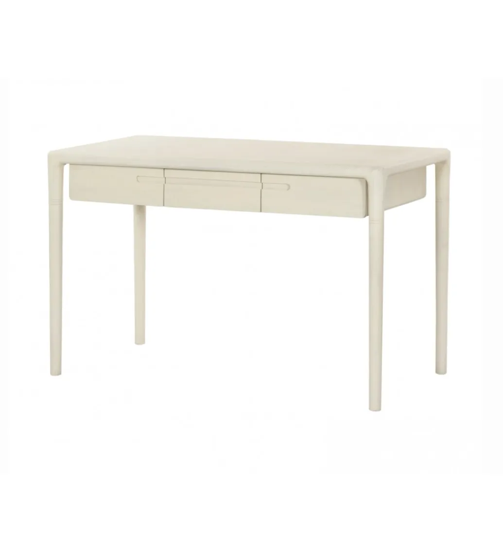 Biurko ARES 120 cm drewno mango biel*Imeri Best