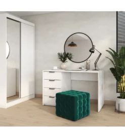Biurko BAROLD 120 - 140 cm biały*ELTAP New
