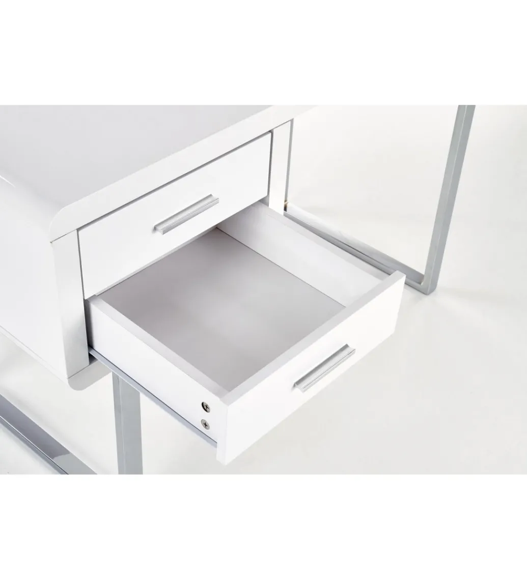 Biurko B30 120 cm biały chrom*Halmar Outlet