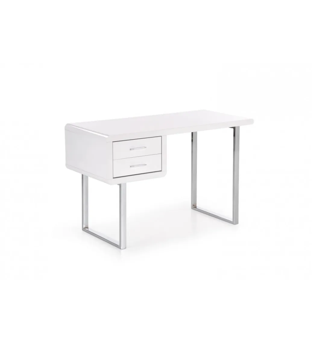 Biurko B30 120 cm biały chrom*Halmar Outlet