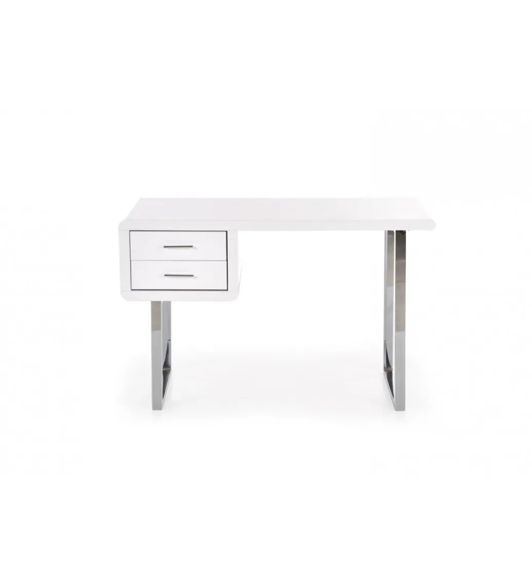 Biurko B30 120 cm biały chrom*Halmar Outlet