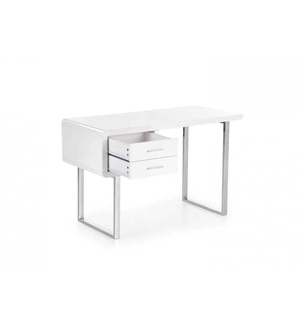 Biurko B30 120 cm biały chrom*Halmar Outlet