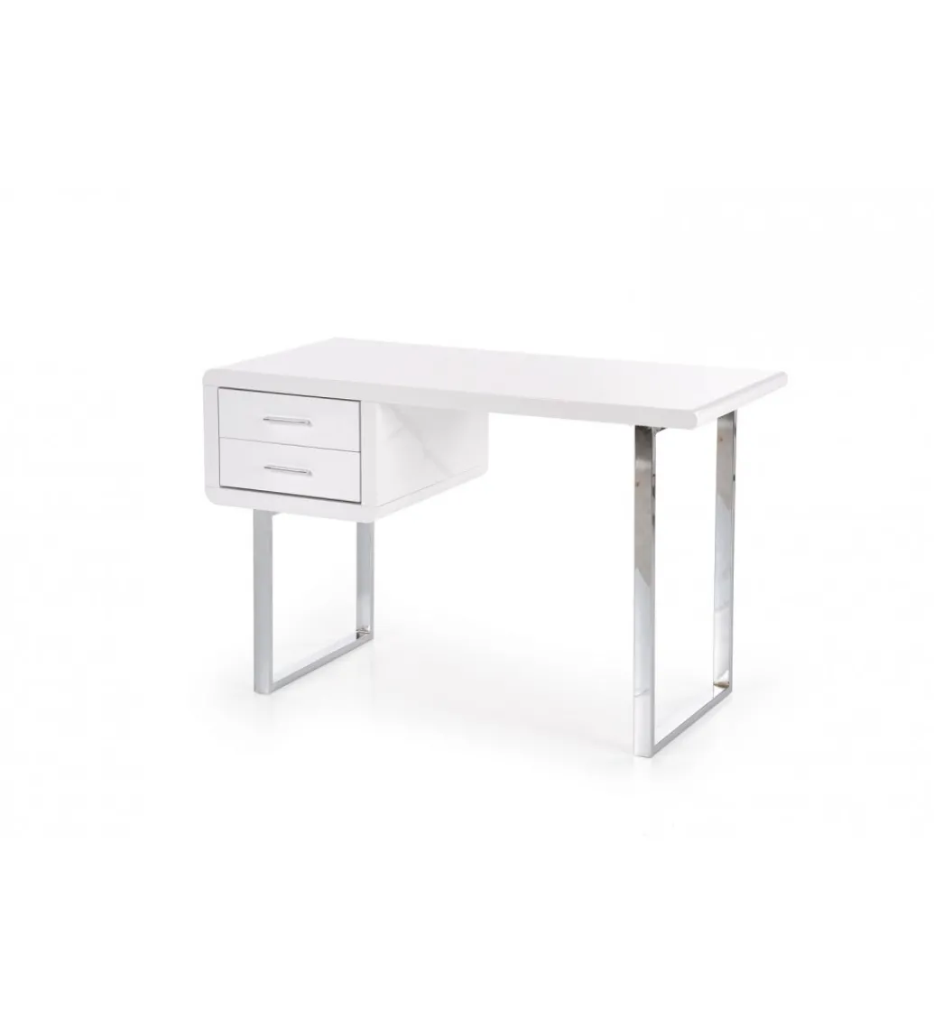 Biurko B30 120 cm biały chrom*Halmar Outlet