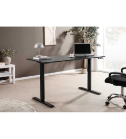 Biurko BLACK DESK 140 cm antracyt*Invicta Interior Outlet