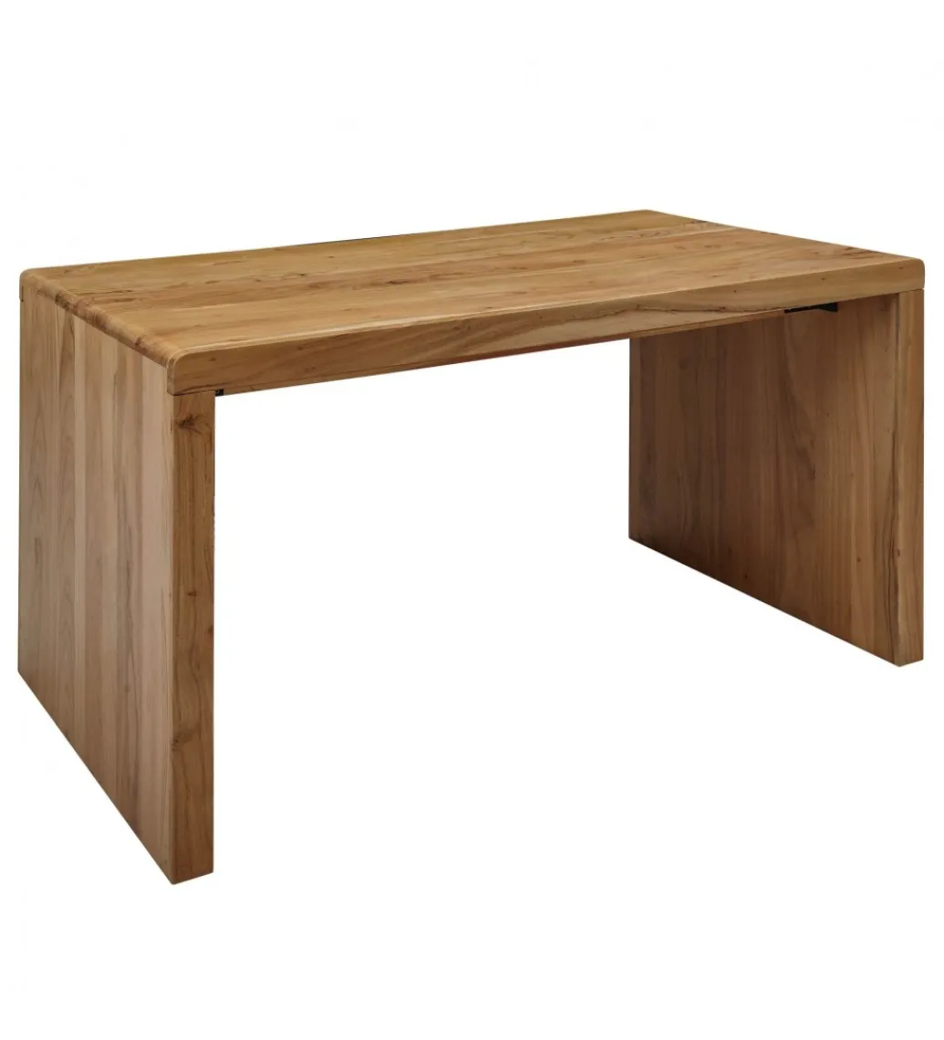 Biurko BOHA 140 cm drewno akacja*WOHNLING, GERMANY Outlet