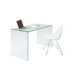 Biurko Clear Club 125 cm szklane*KARE New