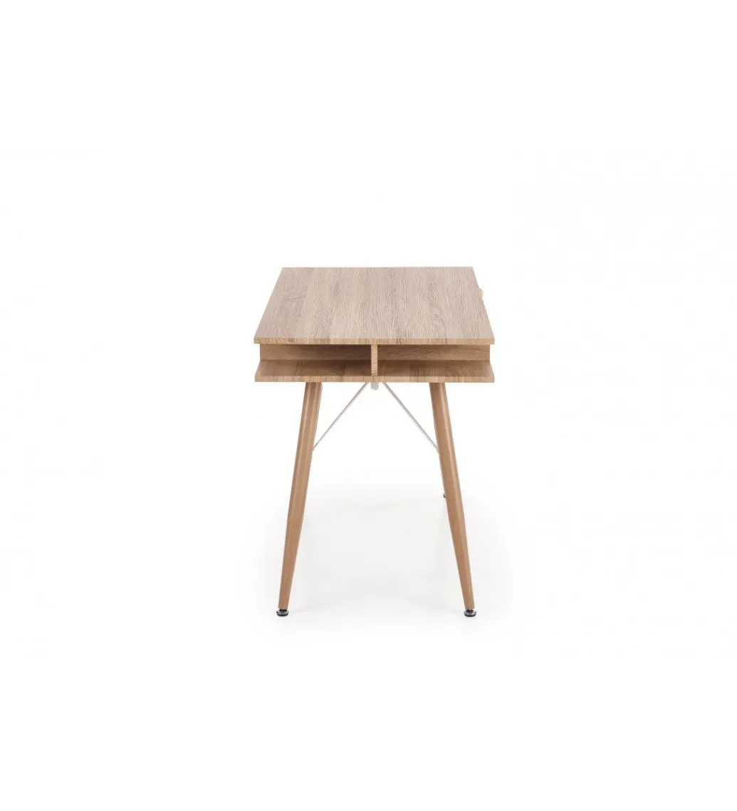 Biurko DOLORES 120 cm w odcieniu dąb sonoma - biały*Halmar Outlet