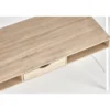 Biurko dwustanowiskowe COAST 139 cm w kolorze dąb sonoma biały*Halmar Online