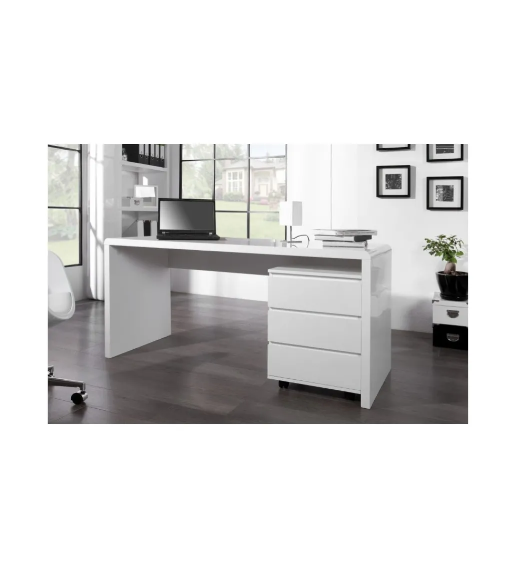 Biurko Fast Trade 160 cm białe*Invicta Interior Outlet