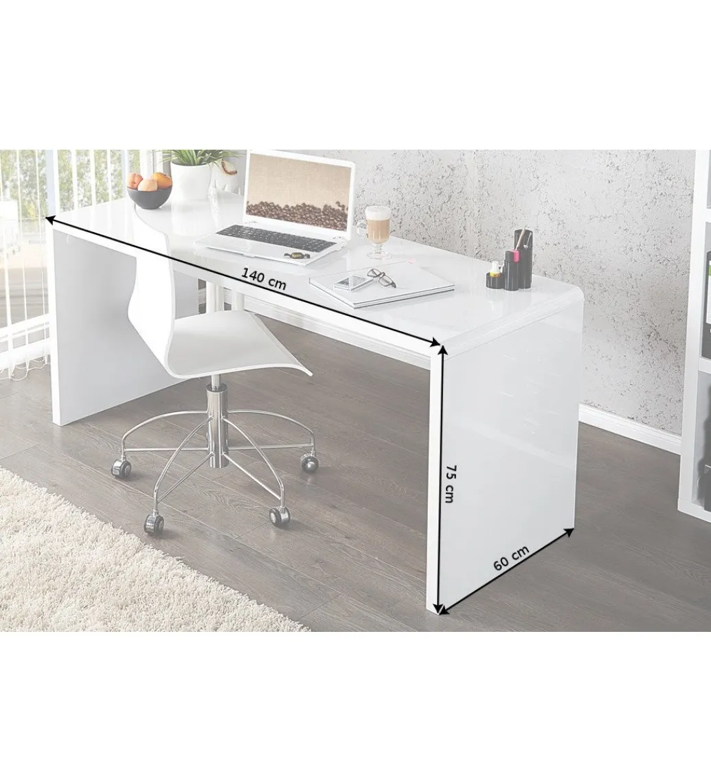 Biurko Fast Trade 140 cm białe*Invicta Interior