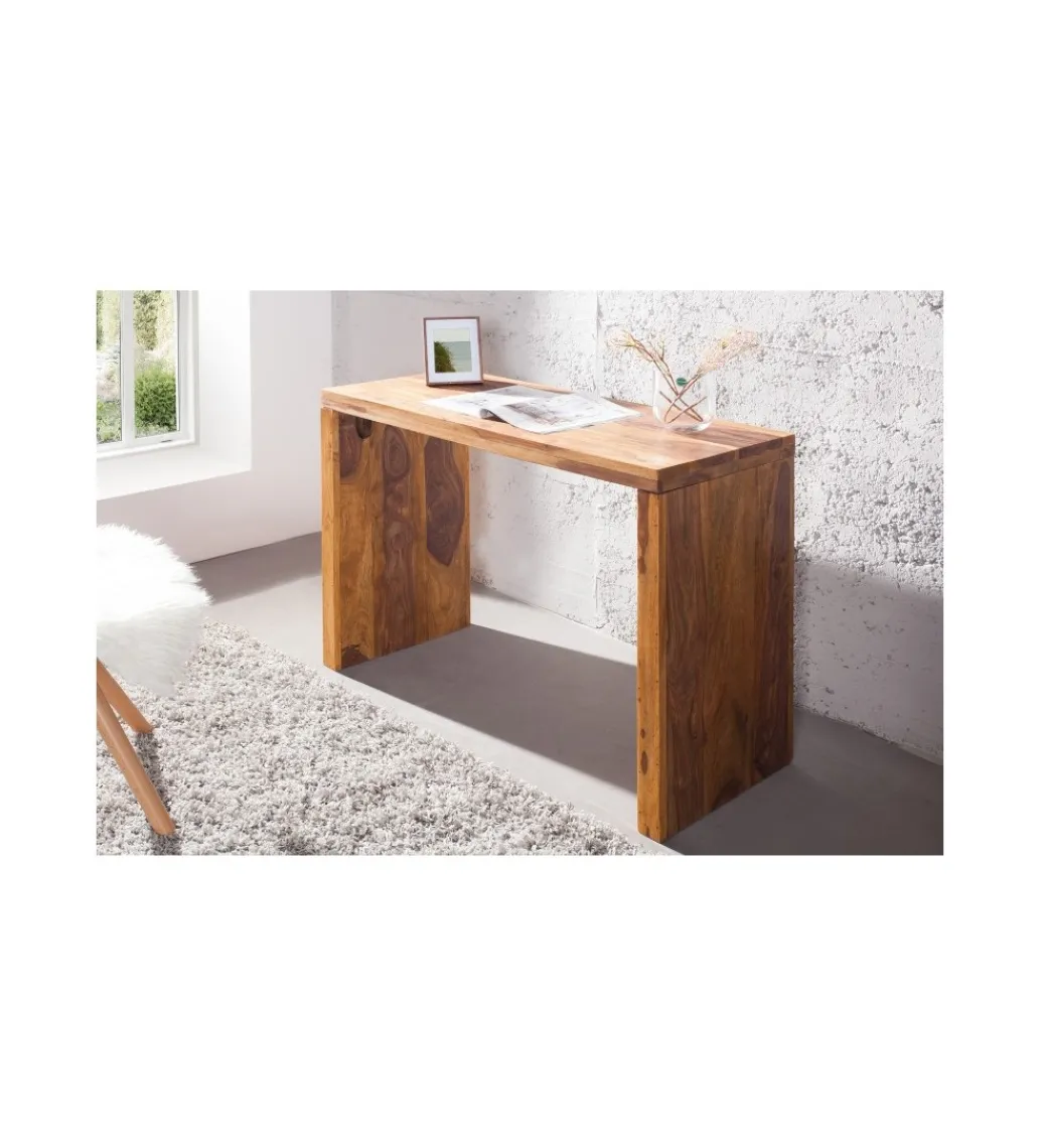 Biurko FINICE Makassar 100 cm drewno Sheesham*Invicta Interior Clearance
