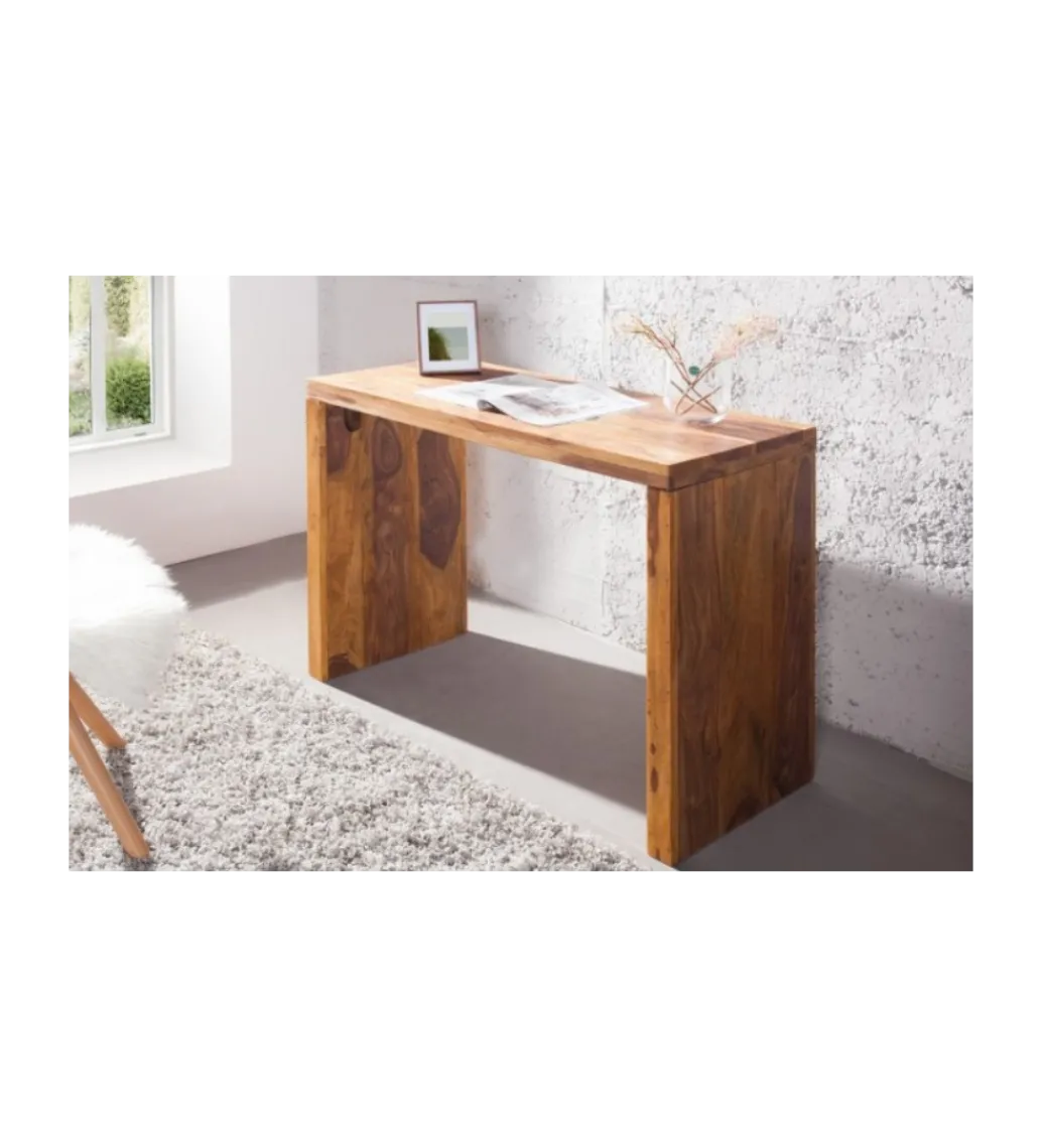 Biurko FINICE Makassar 100 cm drewno Sheesham*Invicta Interior Clearance